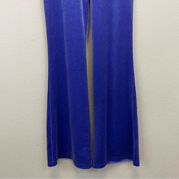 Athleta‎ Elation Velvet Flare Pant Noble Bleu NWT Size S - Picture 5 of 11